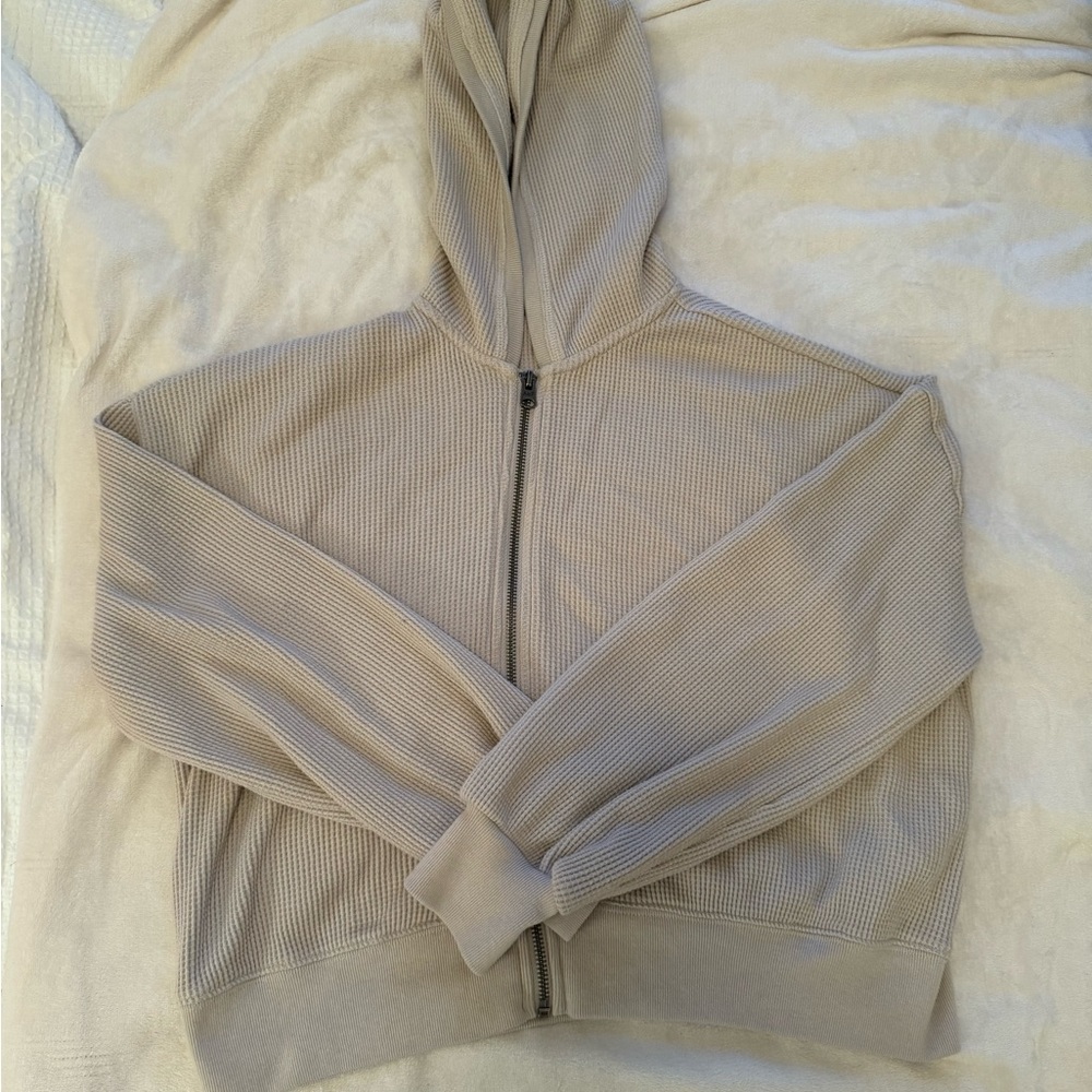 Abercrombie waffle zip up